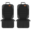 Picture of Siivton Car Seat Protector for Child Seat Cushion for Leather and Fabric Seats, 2 Mesh Pockets, Non-Slip Backing, Carseat Protectors for Vehicles, Baby, Pets (2 Pack)