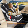 Picture of Siivton Car Seat Protector for Child Seat Cushion for Leather and Fabric Seats, 2 Mesh Pockets, Non-Slip Backing, Carseat Protectors for Vehicles, Baby, Pets (2 Pack)