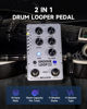 Picture of MOOER Groove Looper Pedal Drum Machine Stereo Guitar Loop Recorder Pedals with 140 Minutes Loops 121 Drum Grooves Editor Software (X2)