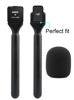 Picture of JCMOYUTY for DJI Mic Stand, Holder for DJI Mic 1/2 / Rode Wireless GO II, Wireless Interview Microphone Adapter Handheld Mount Adapter for Hollyland Lark M1 /C1 / 150 / Synco G1/A2 / Movo and More