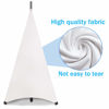 Picture of Dofilachy Speaker Stand Cover-DJ Bag with 360 Degree Cover, Speaker Tripod Scrim Cover for Speaker/Lighting with Free Travel Bag (One Pack-white)