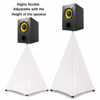 Picture of Dofilachy Speaker Stand Cover-DJ Bag with 360 Degree Cover, Speaker Tripod Scrim Cover for Speaker/Lighting with Free Travel Bag (One Pack-white)