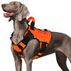 Picture of WINGOIN Orange Tactical Dog Harness Vest for Large Medium Dogs No Pull Adjustable Reflective K9 Military Dog Service Dog Harnesses with Handle for Walking, Hiking, Training(M)