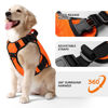 Picture of WINGOIN Orange Tactical Dog Harness Vest for Large Medium Dogs No Pull Adjustable Reflective K9 Military Dog Service Dog Harnesses with Handle for Walking, Hiking, Training(M)