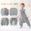 Picture of HOMEAL Toddler Sleep Sack Baby 5t-7t, Baby Sleeping Bag with Feet, Toddler Sleep Sack Baby with Legs, 1.0 TOG Sleeveless Sleeping Sack Wearable Blankets Baby