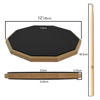 Picture of HAIRIESIS Snare Drum Practice Pad,12-Inch Practice Drum Pad,Double Sided Silent Drum Pad and Sticks,Drum Pads Carry Bag
