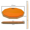 Picture of HAIRIESIS Snare Drum Practice Pad,12-Inch Practice Drum Pad,Double Sided Silent Drum Pad and Sticks,Drum Pads Carry Bag