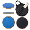 Picture of HAIRIESIS Snare Drum Practice Pad,12-Inch Practice Drum Pad,Double Sided Silent Drum Pad and Sticks,Drum Pads Carry Bag