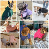 Picture of BEAUTYZOO Small Dog Hoodie Sweater with Pockets, Dog Clothes for Small Medium Dogs Boy Girl, Waffle-like Laminated Cotton Pet Coats with Hat and Leash Hole, All Weather Coat for Puppy Doggie Chihuahua
