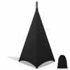 Picture of Dofilachy Speaker Stand Cover-DJ Bag with 360 Degree Cover, Speaker Tripod Scrim Cover for Speaker/Lighting with Free Travel Bag (One Pack-Black)