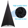 Picture of Dofilachy Speaker Stand Cover-DJ Bag with 360 Degree Cover, Speaker Tripod Scrim Cover for Speaker/Lighting with Free Travel Bag (One Pack-Black)