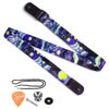 Picture of Van Gogh"Starry Night" Ukulele Strap & Leather Ends Shoulder Strap for Soprano Concert Tenor and Baritone Ukulele (Uke-Starry Night)