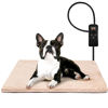 Picture of Niubya Pet Heating Pad for Dogs and Cats, Adjustable Temperature and Waterproof Pet Heated Mat with Timer, Electric Heating Pet Bed with Chew Resistant Cord and Soft Washable Cover