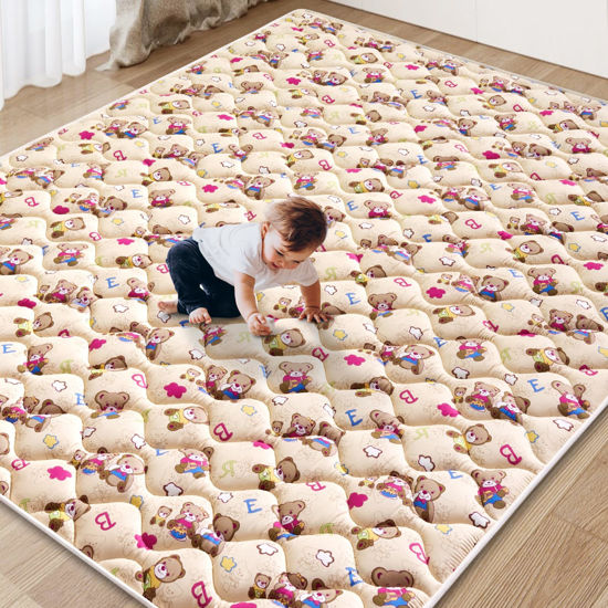 Picture of Vibe bear Baby Play Mat 6ft X 4ft, Thicker Foam One-Piece Crawling Mat, Extra Large Anti- Slip Crawling Mat Activity Playmats for Babies,Toddlers, Infants, Play & Tummy Time