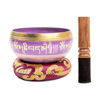 Picture of Tibetan Singing Bowl Set Bronze - Master Healing Grade - Authentic Handcrafted Sound Bowl by Himalayan Bazaar (Black and Red)