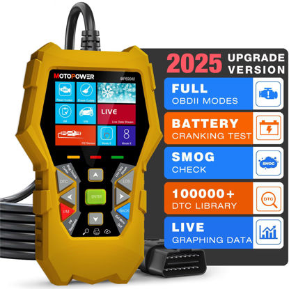 Picture of MOTOPOWER MP69040 Car OBD2 Scanner Check Engine Fault Code Reader Diagnostic Scan Tool, Yellow