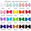 Picture of OAOLEER Hair Bow Clip, 20 Colors 3 Inch Grosgrain Ribbon Bows Hair Alligator Clips Hair Barrettes Hair Accessories for Girls Toddler Infants Kids Teens Children