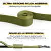 Picture of Fida 5 FT Heavy Duty Dog Leash with 2 Comfortable Padded Handles, Traffic Handle & Advanced Easy Snap Hook, Reflective Walking Lead for Large, Medium & Small Breed Dogs, Green