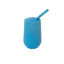 Picture of ezpz Happy Cup + Straw System - 24 months+ (Blue) - 100% Silicone Cup + Straw for Older Toddler + Preschoolers