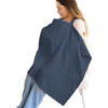 Picture of MairMore Muslin Nursing Covers for Breastfeeding, Privacy Breast Feeding Cover with Arch Neckline for Mom and Baby, Breathable 100% Cotton Nursing Apron Multi-use Stroller Cover