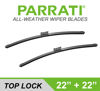 Picture of PARRATI® 22 Inch & 22 inch of High Performance Premium All-Season Automotive Replacement Front Windshield Wiper Blades for Sierra Silverado 2014-2018,Easy DIY Install (Set of 2)
