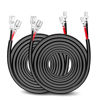 Picture of Nilight 2PCS 16 AWG 20 Feet Wiring Harness Extension Kit for LED Light bar Work Light LED Pods Off Road Lights Driving Fog Light Boat Lighting, 2 Years Warranty