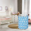 Picture of NTAOHAMPER Kids Laundry Hamper,Blue Laundry Basket,Baby Nursery Hamper,Waterproof Toys Storage Bin,Clothes Organizer,Gift Basket,Room Decor(Daisy)