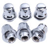 Picture of M12x1.5 Lug Nuts with Mag Flat Seat 24 pcs 13/16" 21mm Hex 1.46x1.18 Chrome Wheel Lug Nut Compatible with Tacoma 4Runner FJ Cruiser Corolla