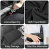 Picture of DECKALY Back Seat Cover Waterpoof Rear Bench Towel Seat Cover for Gym Swimming Surfing Running, Non-Slip Rear Seat Protector Universal Fits Most Auto Truck Van and SUV (Bench Black)