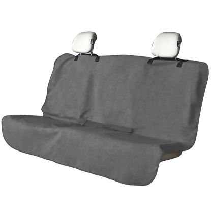 Picture of DECKALY Waterproof Backseat Cover for Car Trucks Van SUV Jeep, Rear Bench Towel Seat Covers, Car Seat Protector for Gym Swimming, Universal Fits for Truck Van and SUV (Bench Grey)