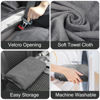 Picture of DECKALY Waterproof Backseat Cover for Car Trucks Van SUV Jeep, Rear Bench Towel Seat Covers, Car Seat Protector for Gym Swimming, Universal Fits for Truck Van and SUV (Bench Grey)