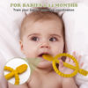 Picture of Baby Teething Toys with Easy-Hold Handle, Silicone Infant Toothbrush, Textured On Both Sides Helps Massage, Soothe Sore Gums, Teething Toys for Babies 0-6 Months, 6-12 Months