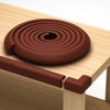 Picture of Furniture Edge and Corner Guards | 16.2ft Protective Foam Cushion | 15ft Bumper 4 Adhesive Childsafe Corners | Baby Child Proofing Foam Set and Safe for Table, Fireplace, Countertop | Brown