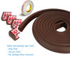 Picture of Furniture Edge and Corner Guards | 16.2ft Protective Foam Cushion | 15ft Bumper 4 Adhesive Childsafe Corners | Baby Child Proofing Foam Set and Safe for Table, Fireplace, Countertop | Brown