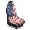 Picture of DECKALY Waterproof Sweating Car Seat Cover for Post Gym Workout, Running, Swimming, Beach and Hiking, Universal Fit Non-Slip Bucket Seat Protector for Cars SUV Trucks, Machine Washable (Flag)