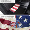 Picture of DECKALY Waterproof Sweating Car Seat Cover for Post Gym Workout, Running, Swimming, Beach and Hiking, Universal Fit Non-Slip Bucket Seat Protector for Cars SUV Trucks, Machine Washable (Flag)