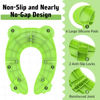 Picture of Portable Potty Seat for Toddler Travel - Foldable Non-Slip Potty Training Toilet Seat Cover for Boys Girls, Baby Kids with Drawstring Bag (Green Frog)