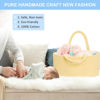 Picture of ABenkle Baby Diaper Caddy, Nursery Storage Bin and Car Organizer for Diapers Wipes, Cotton Rope Basket Changing Table Caddy