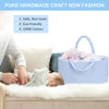Picture of ABenkle Baby Diaper Caddy, Nursery Storage Bin and Car Organizer for Diapers Wipes, Cotton Rope Basket Changing Table Caddy