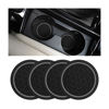 Picture of Mandark 4PCS Car Cup Holder Coasters, 2.75 Inch Non-Slip Insert Water Bottle Holder Pads, Dustproof Automotive Interior Accessories Mat, Universal for Vehicles, Trucks, RVs and More（Black/Gray）