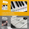Picture of Piano Stickers Keyboard Key Note: Removable Piano Keyboard Note Labels - Piano Keyboard Note Stickers for Beginners