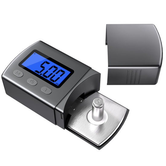 Picture of DIGITNOW Digital Turntable Stylus Force Scale Gauge 0.01g/5.00g,Tracking Force Pressure Scale for Tonearm Phono Cartridge, Blue LCD Backlight