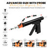 Picture of GRAND PITSTOP Tubeless Tire Gun Puncture Repair Kit with Mushroom Plug for Tyre Punctures and Flats on Cars, Motorcycles, ATV, Trucks & Tractors (Gun Puncture Kit with Hole 15 Plugs, Black)