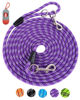 Picture of 100FT Extra Long Leashes for Dog Training, Reflective Threads Check Cord Recall Training Agility Dog Lead for Large Medium Small Dogs, Dog Tie-Out Cable Great for Playing, Camping, or Backyard