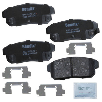 Picture of Bendix Priority1 CFC1008 Ceramic Rear Brake Pads for Mazda RX-8 2011-2004
