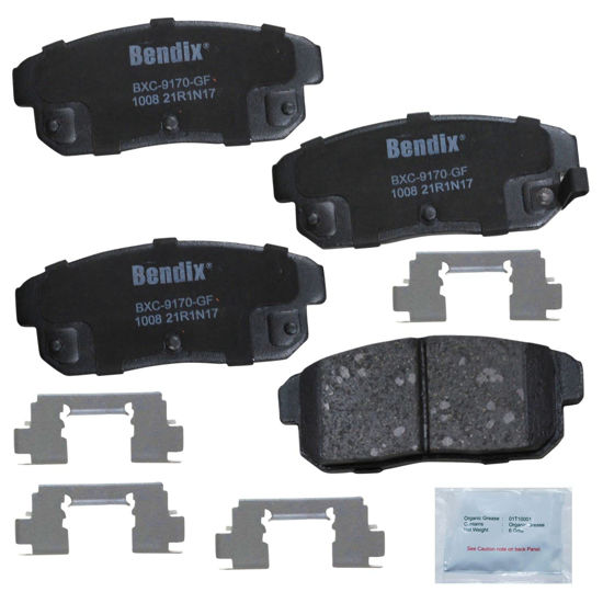 Picture of Bendix Priority1 CFC1008 Ceramic Rear Brake Pads for Mazda RX-8 2011-2004
