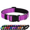 Picture of PenSeepet Reflective Dog Collar Padded with Soft Neoprene Breathable Quick Release Basic Dog Collars for Medium Large Dogs Dark Magenta