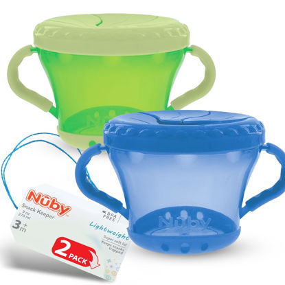 Picture of Nuby 2-Pack Snack Keepers, Blue and Green