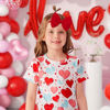 Picture of YanJie Valentines Bows for Girls - Red and Pink Headband Bows - Newborn Valentines Day Hair Accessories - 3 Pack - Soft Nylon Baby Hairband - One Size Fits All - Suitable for Baby Girls and Toddlers