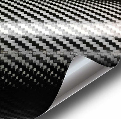 Picture of VViViD+ Premium Black Carbon Fiber Vinyl Wrap Film (1.49ft x 5ft)
